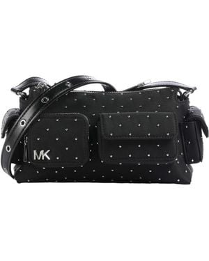 MICHAEL Michael Kors Dakota Logo Detailed Shoulder Bag - Black