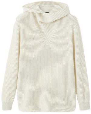 Loro Piana Juniper Scarf Jumper - White