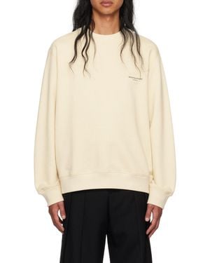 WOOYOUNGMI Round Collar Long Sleeve Jumper - Natural