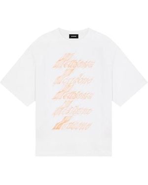 we11done Logo Print T-Shirt - White