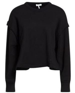 Rag & Bone Solid-Color Long-Sleeve Sweatshirt - Black