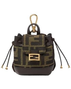 Fendi Nano Backpack Charm - Black