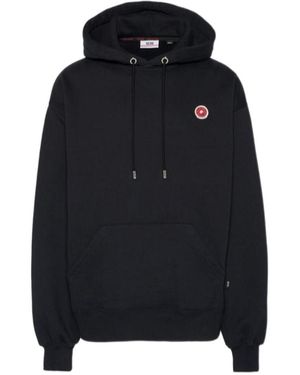 Gcds Donut Printed Drawstring Hoodie - Black