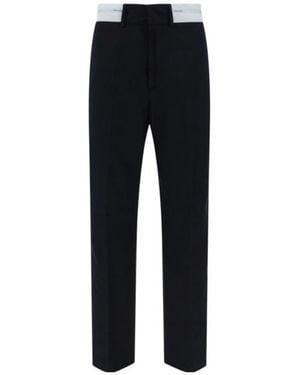Palm Angels Straight Trousers - Black