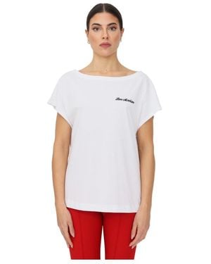 Moschino Heart-Shaped Detail T-Shirt - White