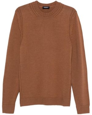 Dondup Long-Sleeved Crewneck Jumper - Brown