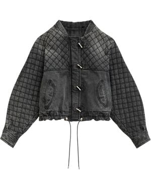 Isabel Marant Celiany Bomber Jacket - Black