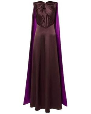 ROKSANDA Amanita Silk Cocktail Dress - Purple