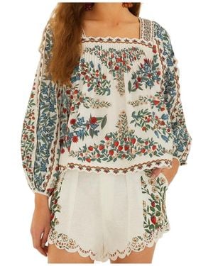 FARM Rio Fruit Beauty Scarf Printed Top - Multicolour