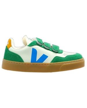 Veja キッズ V-90 ラウンドトゥ スニーカー - Green