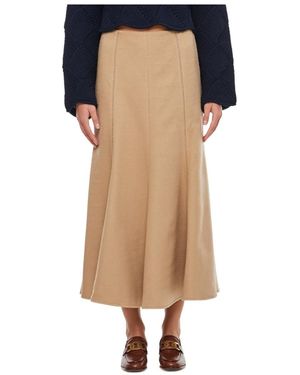 Gabriela Hearst Medium Length Skirt - Natural