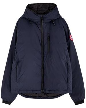 Canada Goose Lodge Hooded Ripstop Shell Jacket - Blue