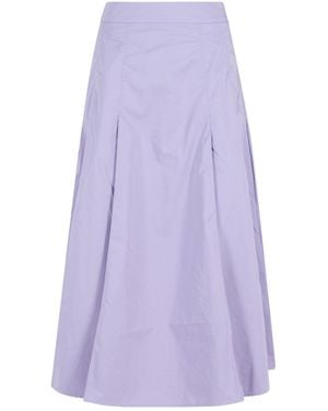 Essentiel Antwerp Jaelyn Deep Pleat Midi Skirt - Purple