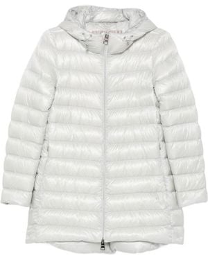 Herno Quilted Hooded Coat - White