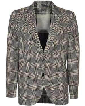 Circolo 1901 Prince-Of-Wales-Check Blazer - Grey