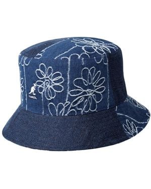 Kangol Logo Cowboy Bucket Hat - Blue