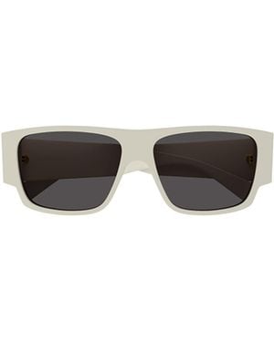 Bottega Veneta Eyewear Rectangle Frame Sunglasses - Multicolour