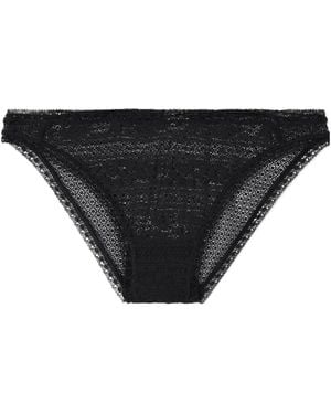 Eres Certitude Lace-Trimmed Briefs - Black