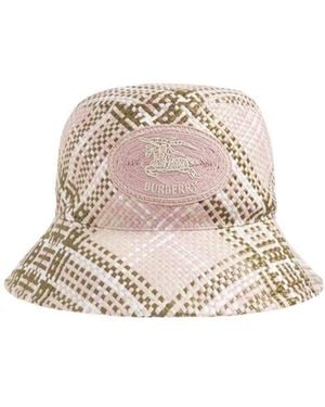 Burberry Knight Stamp Bucket Hat - Natural