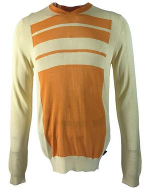 Armani Collezioni Logo Pattern Jumper - Yellow