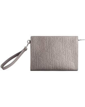 Dior A5 Triangle Pouch - Gray