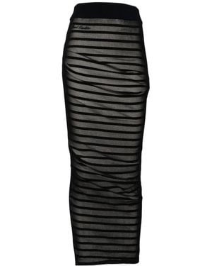 Jean Paul Gaultier Marinière Skirt - Black