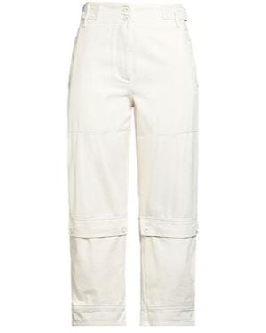 Weekend by Maxmara Solid-Color Work Pants - White
