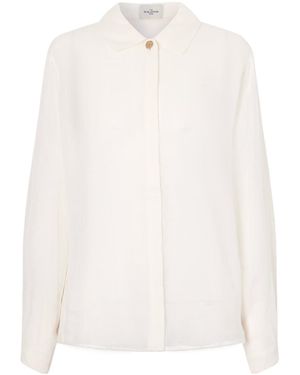 LeKasha Casual Longsleeve Shirt - White
