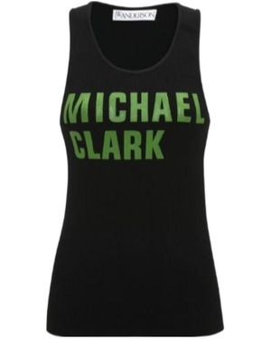 JW Anderson Graphic-Print Tank Top - Green