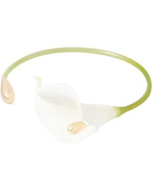 Cult Gaia Shaped Open Cuff Necklace - Metallic