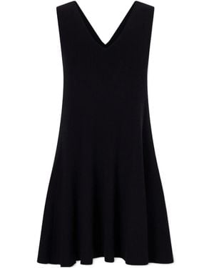 arch4 Cotton, Silk And Cashmere Mini Dress - Black