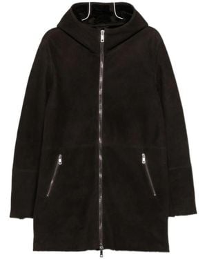 Giorgio Brato Long-Sleeve Hooded Zip-Up Jacket - Black