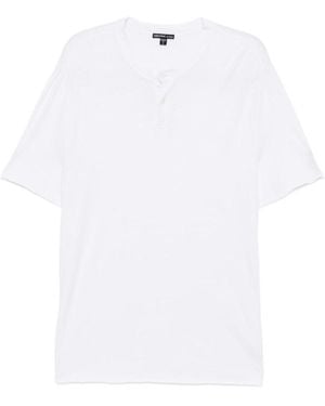 James Perse Two-Button T-Shirt - White