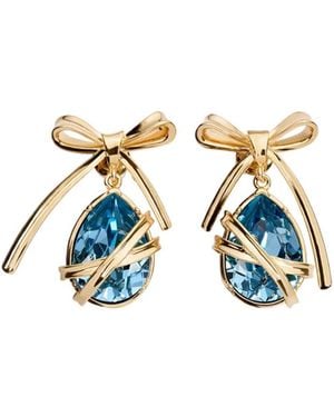 Dior Captured Drop Earrings - Blue