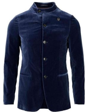 Armani Collezioni Logo Casual Jacket - Blue