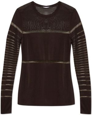 Helmut Lang Long Sleeve Tops - Brown