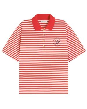 Tommy Hilfiger Regular Fit-Tone Button Polo Shirt - Red