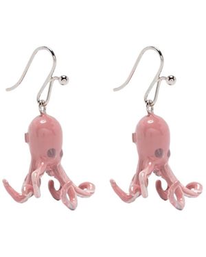 Marni Octopus-Motif Earrings - Pink