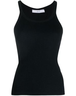 IRO Thin Shoulder Strap Vest - Black