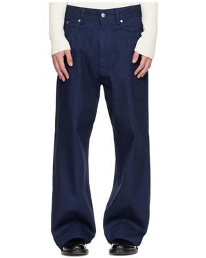 sunflower Super Wide Cinch Jeans - Blue
