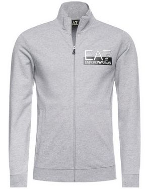EA7 Logo Collar Casual Jacket - Grey