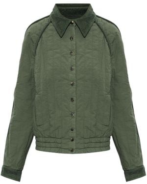 Dries Van Noten Long-Sleeved Button Jacket - Green