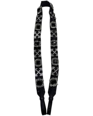 Off-White c/o Virgil Abloh Crystal Decorative Belt - White