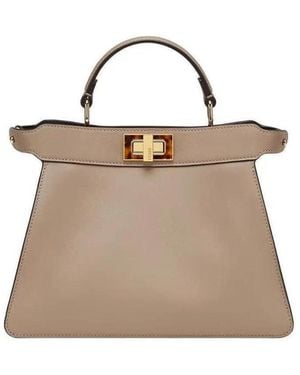 Fendi Dove Leather Bag - Natural