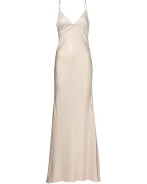Roland Mouret Embellished Satin Gown - Natural