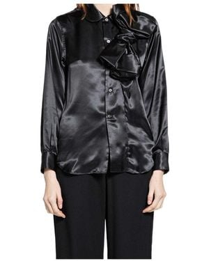 Comme des Garçons Satin Shirt - Black