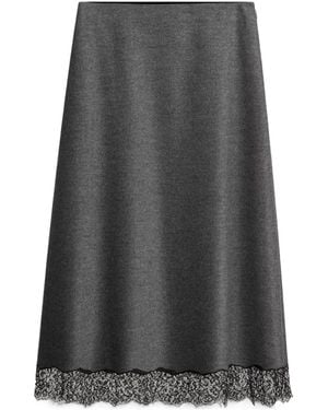 Dior Mid-Length Straight Skirt - Gray