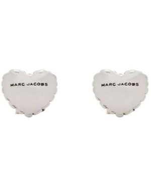 Marc Jacobs The Heart Balloon Stud Earrings - White