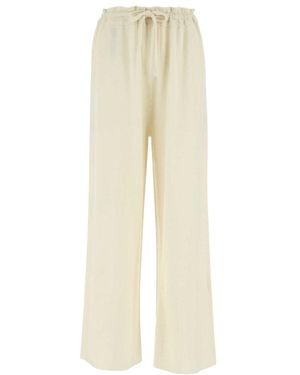 Jil Sander Drawstring Wide-Leg Trousers - Natural