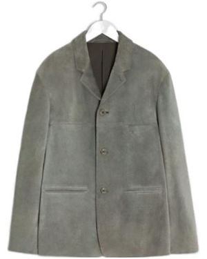 Lemaire Single-Breasted Jacket - Grey